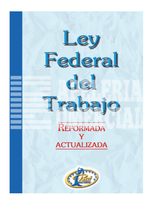 LIBRO LEY FEDERAL DEL TRABAJO